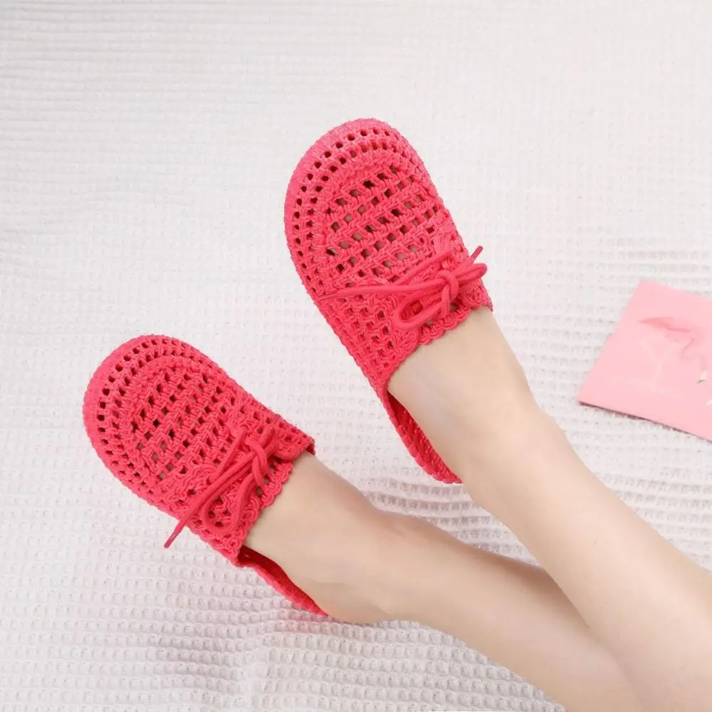 

Shoes Woman Sandals Women Slippers Non-slip Beach Shoes 40 Hole Shoes 2020 Summer Large Baotou Flats Ladies Hollow Bathroom Shoe