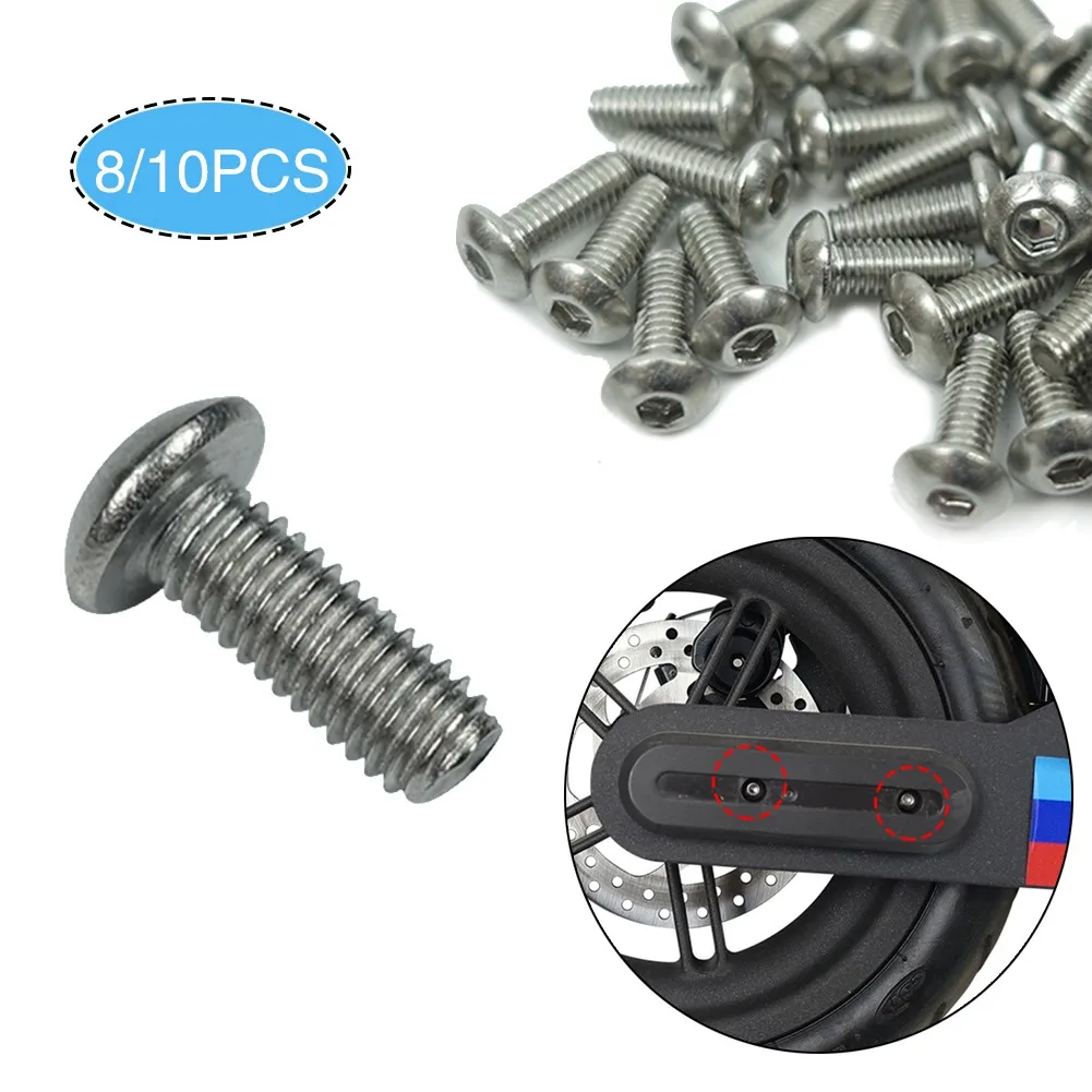 

8/10pcs Electric Scooter Accessories Wheel Hubs Cover Screws For XiaoMi M365 1S Pro / Pro2 Fork Bolt Hoverboard Screws Parts