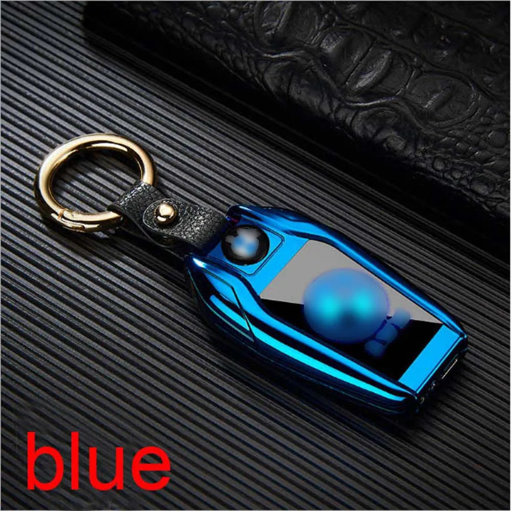 USB Зажигалка светодиодный экран Ключ Пряжка