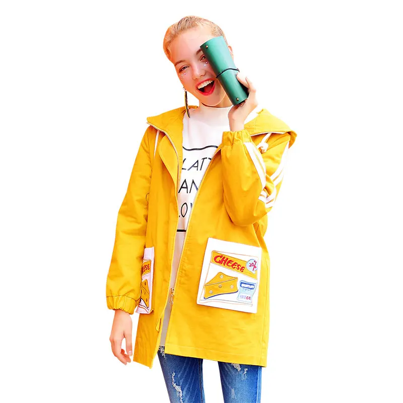 

Женские длинные пальто Merry Pretty, желтая Толстая теплая парка с капюшоном, хлопковые парки с вышивкой сыра, на молнии, зимняя верхняя одежда в с...