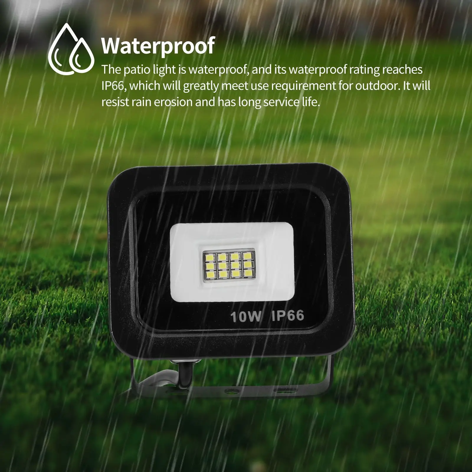 

20W Floodlight 6500K IP66 Waterproof Security Light Energy Saving Outdoor Garden Projector Lighting Spotlight
