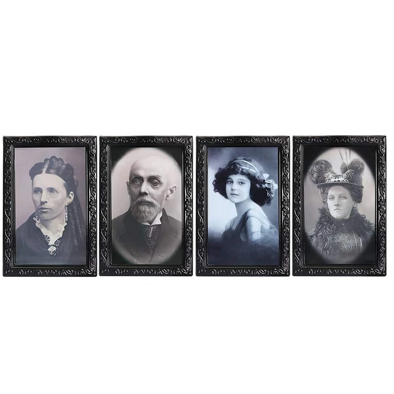 Украшения на Хэллоуин 3D движущиеся Портретные картины с выражением лица для