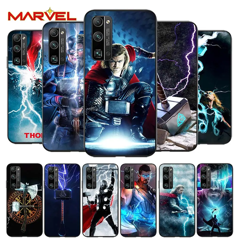 

Thor marvel hero for Huawei Honor 30 20 10 9S 9A 9C 9X 8X MAX 10 9 Lite 8A 7C 7A Pro Silicone Soft Black Phone Case