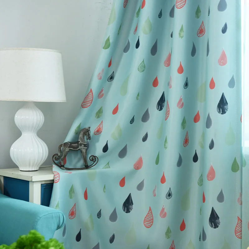 Светонепроницаемые шторы с мультяшным рисунком для спальни и парусной клади