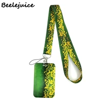 green grassland yellow flowers neck strap lanyard for keys lanyard card id holder jewelry decorations key chain for accessories