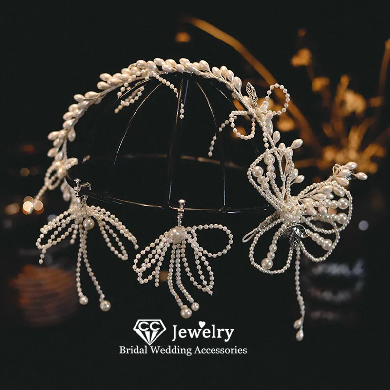 

CC простой дизайн повязки для волос для женщин Свадебные аксессуары свадебная одежда обручальные украшения для волос романтические повязки...