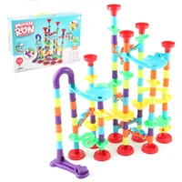 76142 pieces set bouncing ball track building block maze vast ball roll toy christmas gift diy assembled science education toys