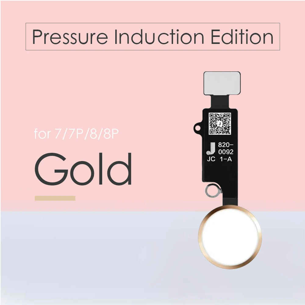 JC Meibi-Press-Gold JC/Meibi 5th YF HX 3rd Gen универсальная кнопка home для iPhone 7 7G 8 8G Plus клавиатура меню Функция возврата без touch ID - Цвет: JC Meibi-Press-Gold