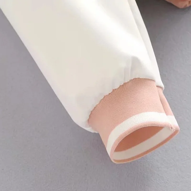 

Women 2021 Spring Autumn Winter Fahion Patchwork Long Sleeve Ladies Pullovers Casual Hooded Tops