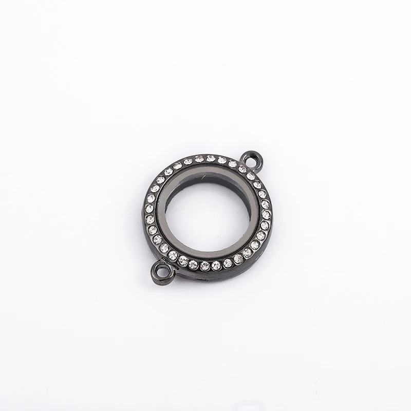 3 цвета Круглый плавающий медальон с двойным отверстием Магнитный живой памятью