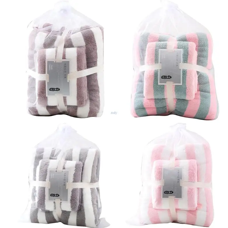 

Bath Towels 2Pcs Coral Fleece Towel Small and Large Size Soft Towel for Home Women Men Water Absorbent No Lint Towel Se