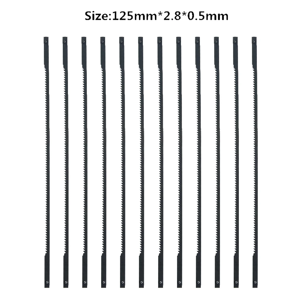 

12pcs 5\\\\\\\" 125mm Pinned Scroll Saw Blades TPI 10/15/18/24 Power Tools Accessories For Woodworking MSSB1604