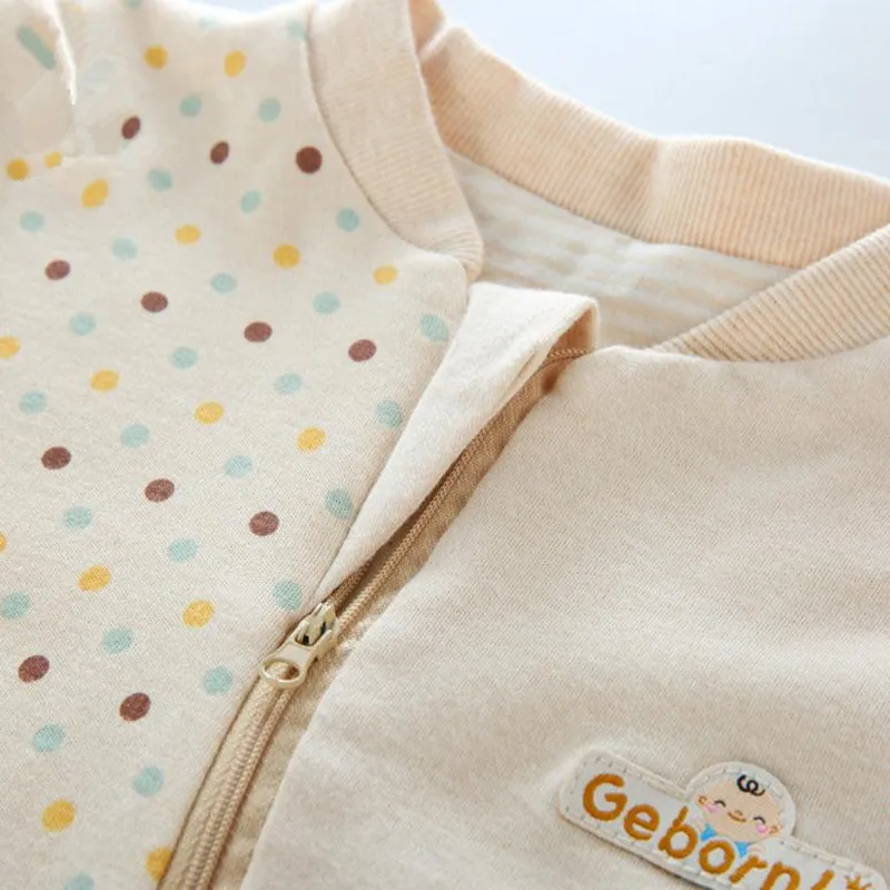 Спальный мешок с длинным рукавом для новорожденного хлопковый спальный