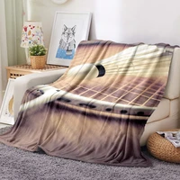 badminton 3d printing blanket premium flannel blanket luxury warm nap casual cover boy girl travel bed sheet sofa blanket cover