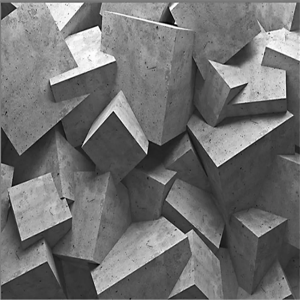 Современные обои кирпичные 3d стерео абстрактные архитектурные Космос фон для