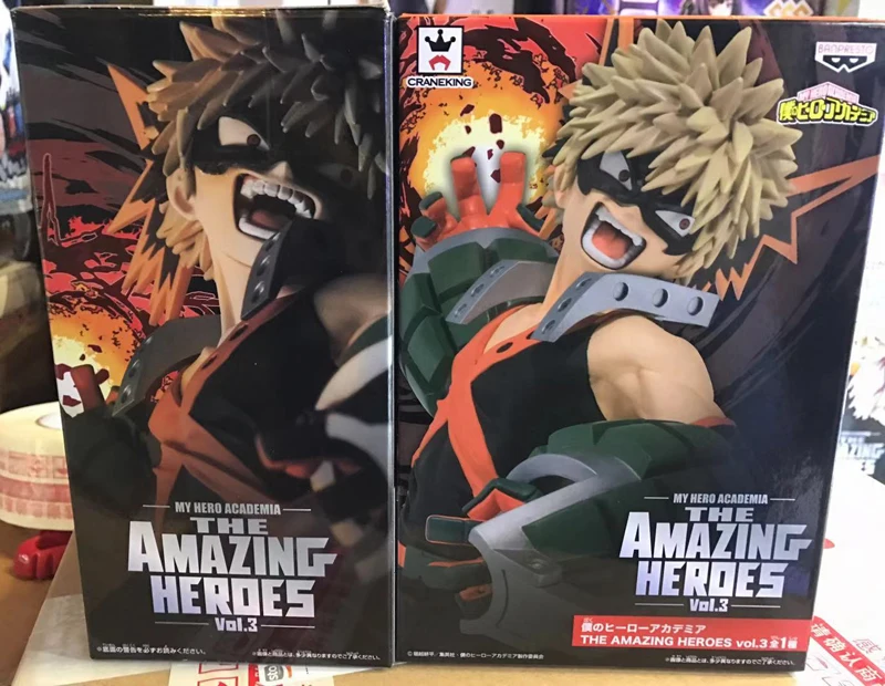 

Original Banpresto THE AMAZING HEROES Vol.3 Collection Figure Katsuki Bakugo My Hero Academia Anime Figurals Brinquedos