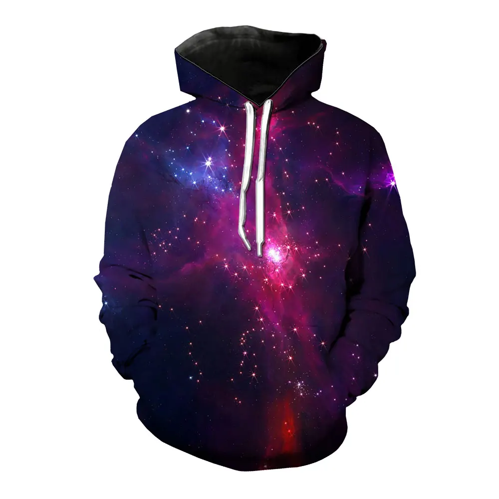

LIASOSO New 3D Printing Style Sweatshirt Space Galaxy Beautiful Harajuku Casual Hoodie Tops Plus Size Autumn Student HIP HOP