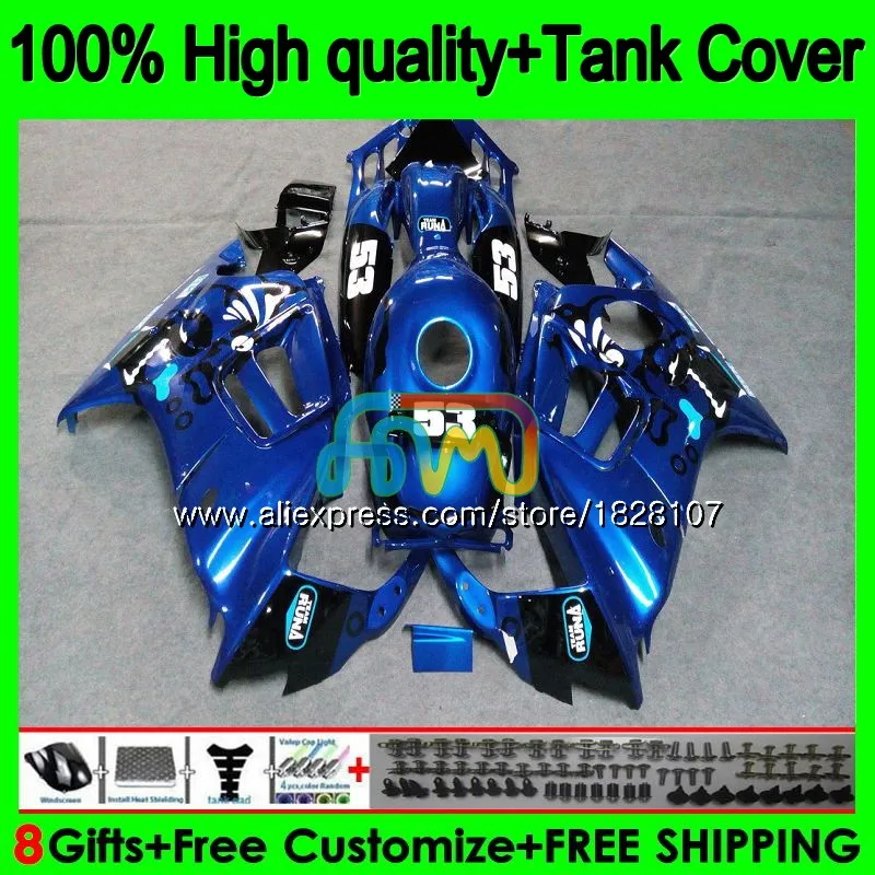 

CBR600F2 комплект для HONDA CBR 600F2 600 FS F2 91 92 1993 1994 1BS.142 CBR600FS CBR600 F2 1991 1992 93 94 Обтекатель + синий черный бак