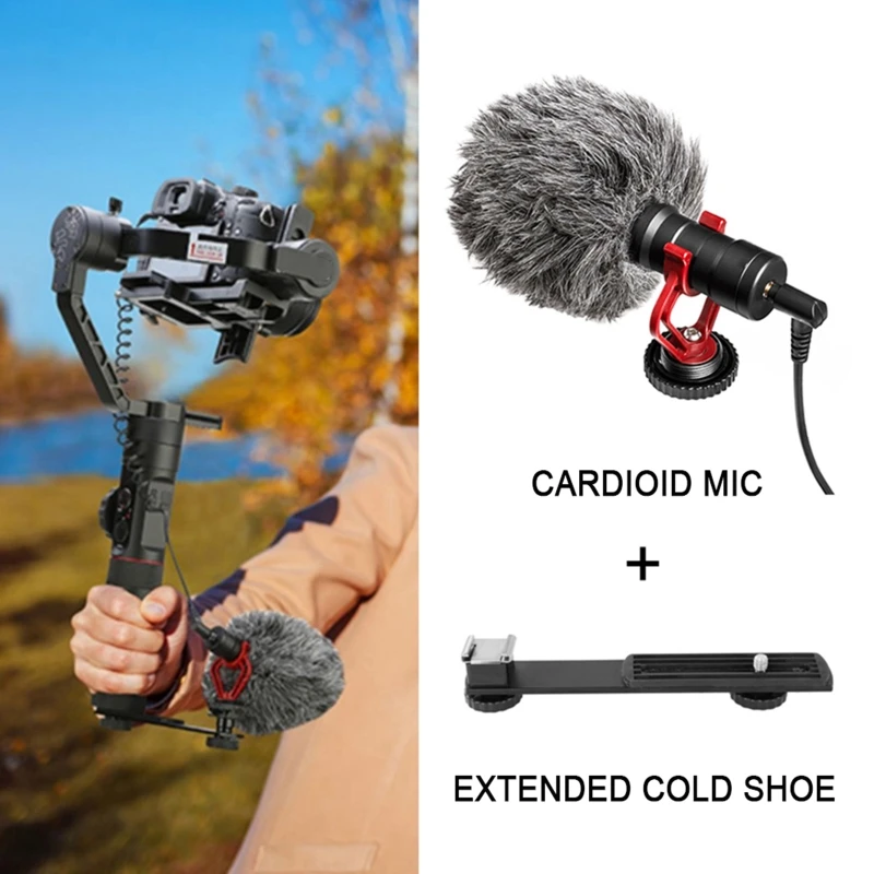

By MM1 Microphones with Real Time Monitoring Compatible with Smartphones, DSLR Cameras Camcorders for Live Streaming Recording