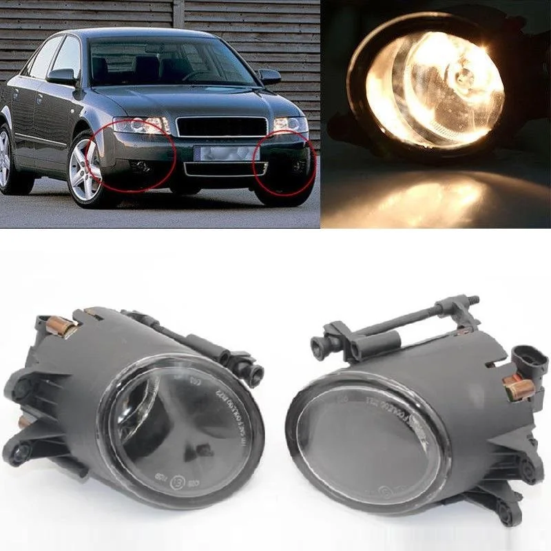 

For Audi A4 B6 2001 2002 2003 2004 2005 For RS4 2006 2007 2008 Car-Styling Front Fog Light Lamp With Halogen Bulbs