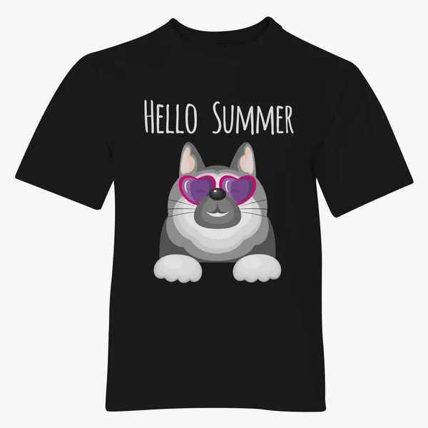 

Hello Summer Funny Dog T-Shirt T-shirt