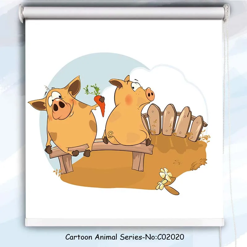 3d рулонные жалюзи с рисунком и цифровым принтом в виде животных|Жалюзи шторы