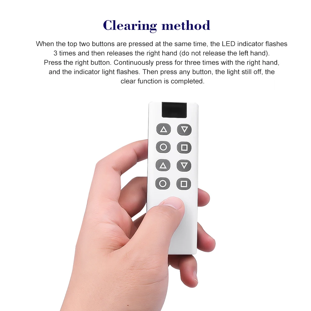 Беспроводной пульт дистанционного управления 433 МГц 8 кнопок для открывания