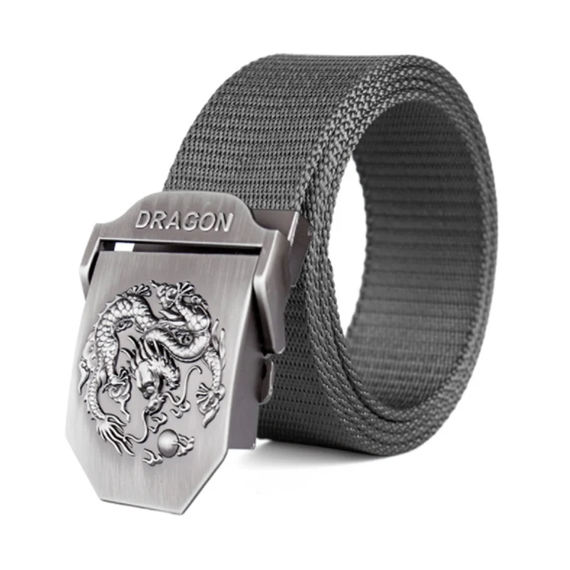 Aoluolan men&women Dragon metal buckle waistband belts for Men high quality male strap Sports Outdoor