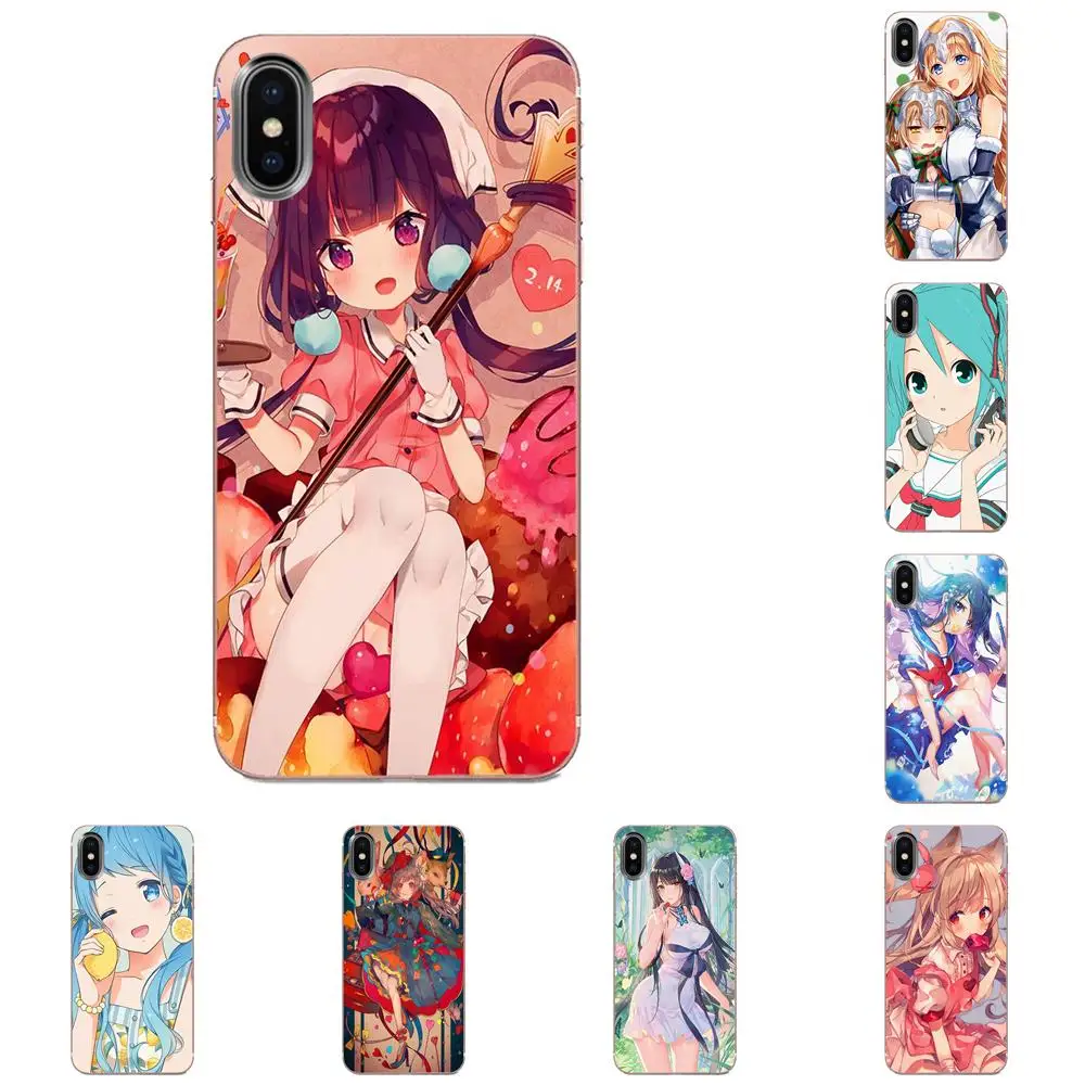 Мягкие чехлы Fundas Anime Girl для Xiaomi Redmi Mi 4 7A 9T K20 CC9 CC9e Note 7 8 9 Y3 SE Pro Prime Go Play|Бамперы| |