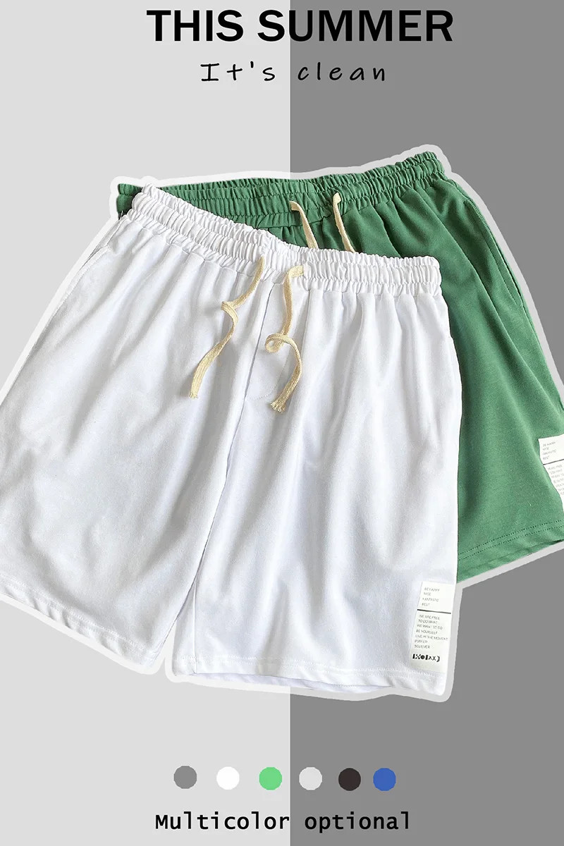 IiDossan однотонные шорты мужские летние базовые пляжные для бега Хлопковые Штаны