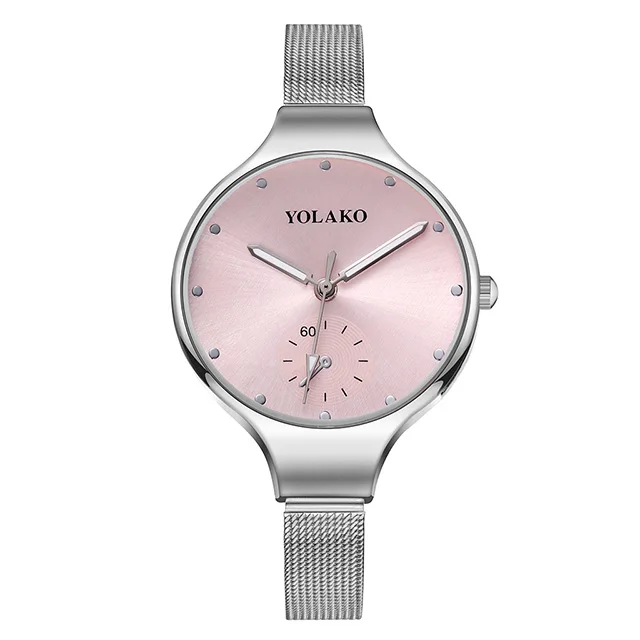 silver pink Модные женские часы с цветком роскошные женские повседневные кварцевые часы с кристаллами для женщин из металлической сетки водонепроницаемые наручные часы подарок xfcs - Цвет: silver pink