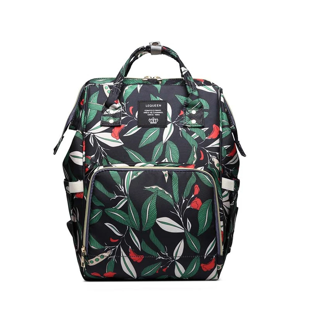 Bolsa de pa&ntilde;ales de maternidad, mochila de gran capacidad para cochecito de beb&eacute;, bolso de lactancia para mam&aacute;, cambiador de pa&ntilde;ales para el cuidado del beb&eacute;, 35 colores-0