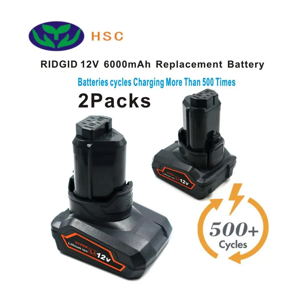 Литий-ионный аккумулятор RID12B 18650 Ач 2 шт. сменный 12 В для Ridgid AC82008 130188001/AEG 1215R L1230 R86048