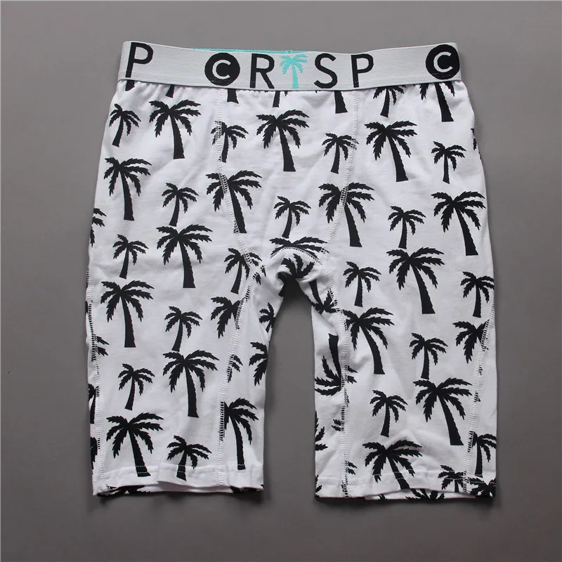 Мужское нижнее белье в стиле хип хоп хлопковые спандексные длинные трусы