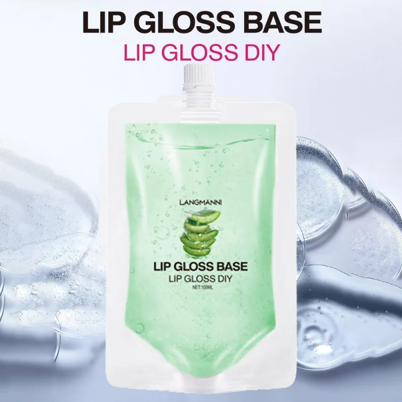

100ml Aloe Transparent Lip Gloss Base Oil Handmake Liquid Lipstick DIY Lip Gloss Raw Material Gel