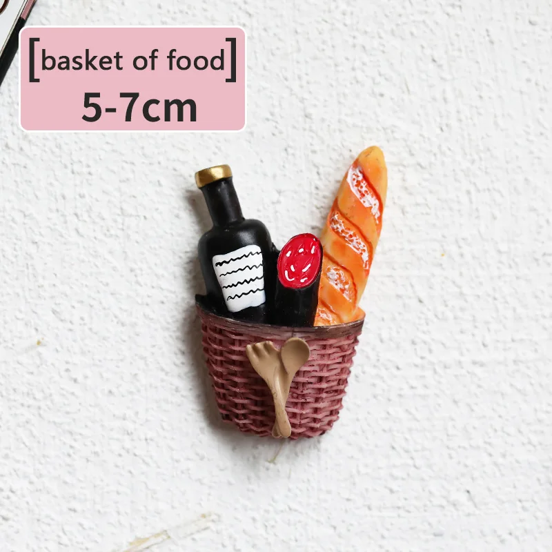 Магниты на холодильник имитация пищи хлеба кофе магнитная палка домашнее