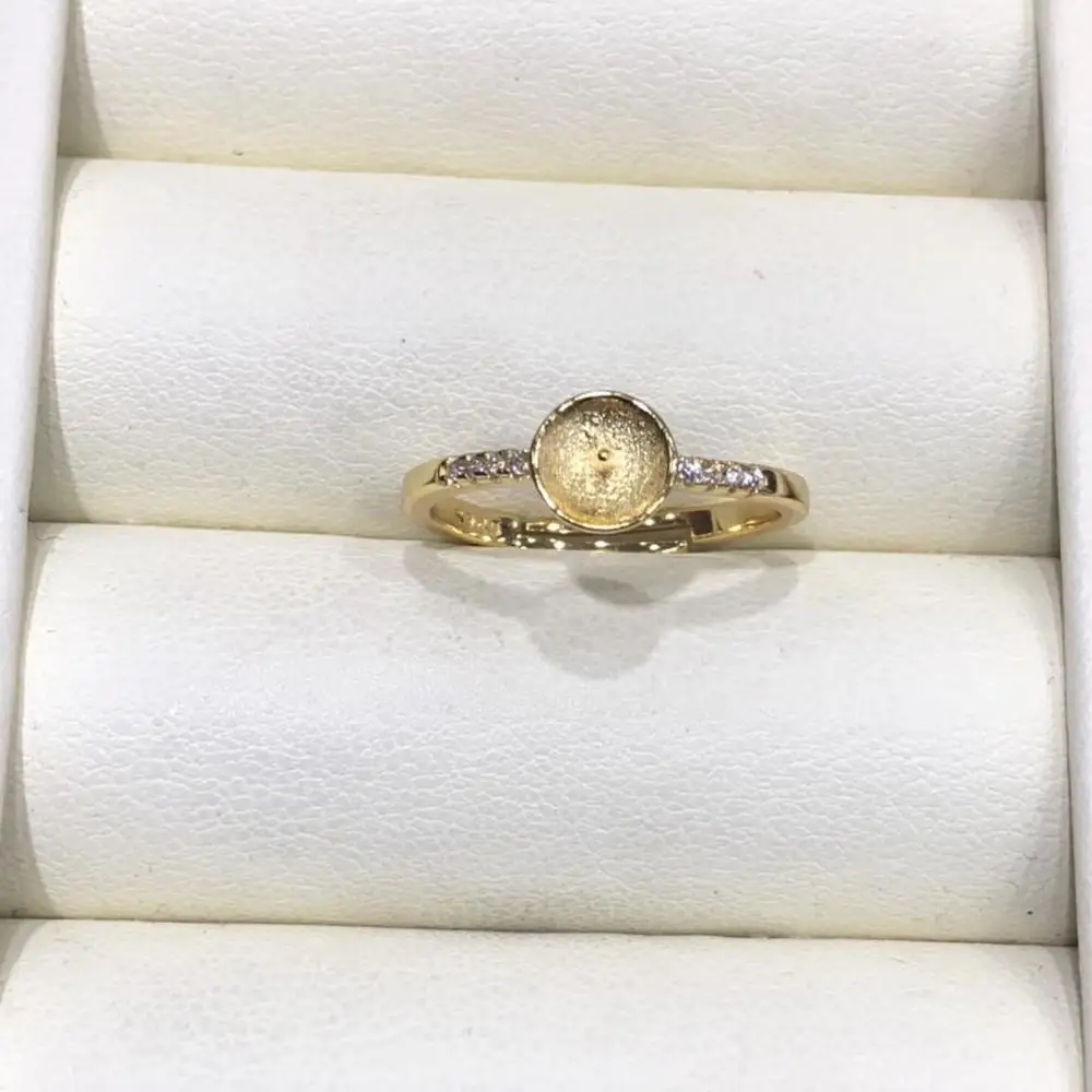 Высокое качество Шарм открытый Регулируемые Пустые Настройки кольца