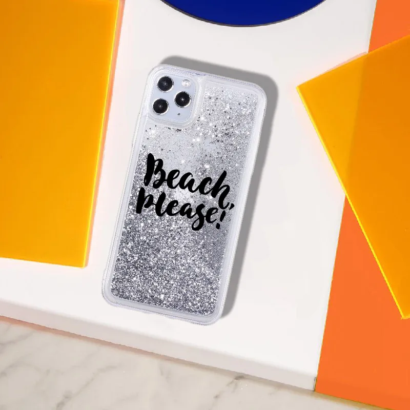 

Summer Beach Swimming Mermaid Sparkle Liquid Real Glitter Phone Case Fundas Cover for iPhone 11 X XS XR Max Pro 7 8 7Plus 8Plus
