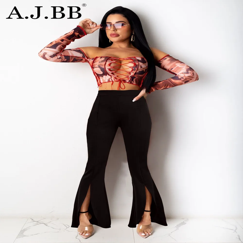 

Женские брюки клеш с высокой талией, однотонные повседневные брюки с поясом на резинке, весна 2021