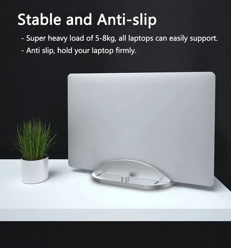 

Vertical Width Adjustable Notebook Stands Desktop Aluminum Alloy Laptop Stand Holder