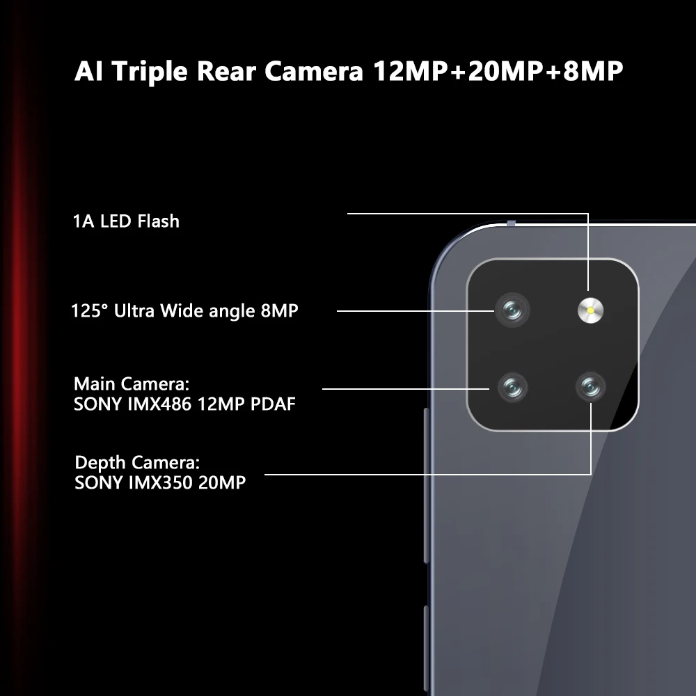 Cubot X20 Pro 6 ГБ RAM+ 128 ROM Смартфон SONY AI режим тройная камера 3 &quotFHD + экран капли воды