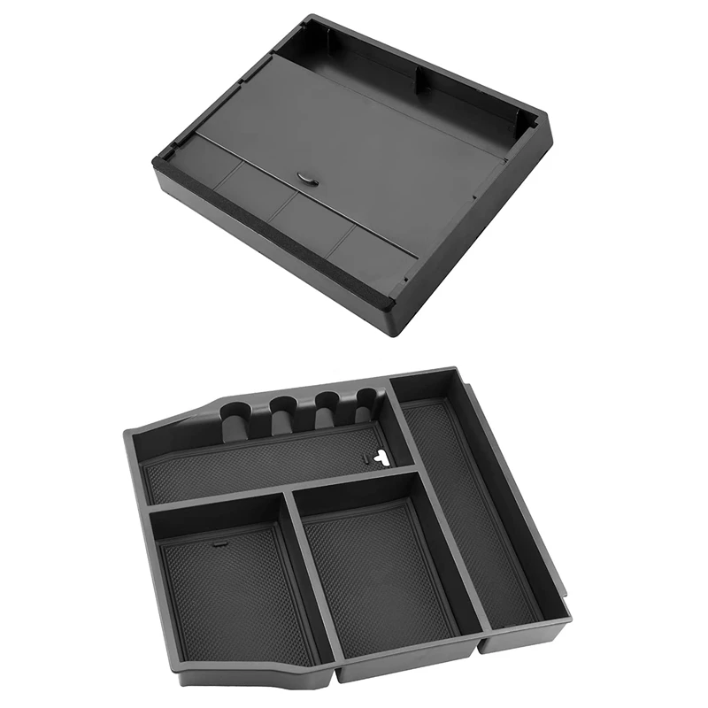 

Center Console Organizer Fits for 2021 Ford F150 F-150 Armrest Storage Box Tray Car Interior Accessories, 2PCS