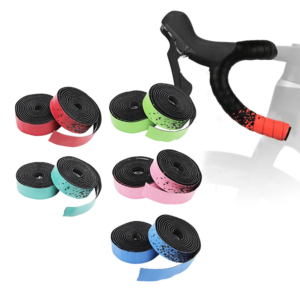 

Non-slip Handlebar Tape Breathable Anti-Vibration Road Bike Grip PU EVA Handle Bar Wrap Bicycle Accessories -40