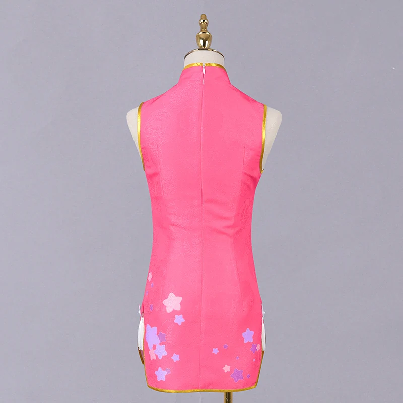 Костюм для косплея Женский костюм на Хэллоуин розовый чонсам |