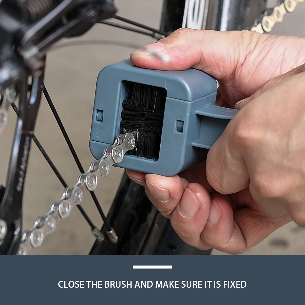 

MTB Bicycle Chain Cleaning Brush Plastic Chain Gear Grunge Wheel Brush Portable Bike Motorcycle Cleaning Tool Rim Care Tire