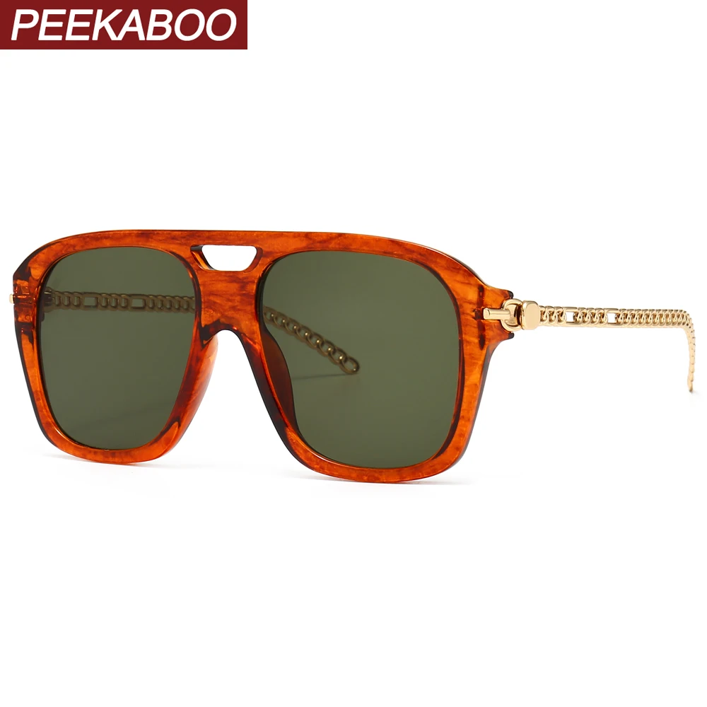 Солнечные очки в большой оправе Peekaboo для женщин и мужчин модные солнцезащитные