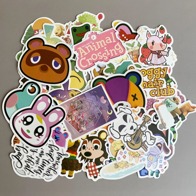100 шт. игры животных пересечения: новые горизонты Водонепроницаемый Стикеры для