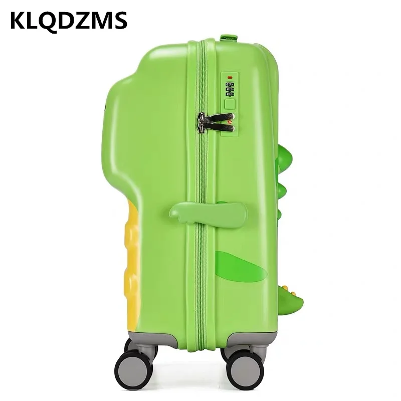 Детский чемодан на колесиках KLQDZMS 20 дюймов с рисунком динозавра | Багаж и сумки