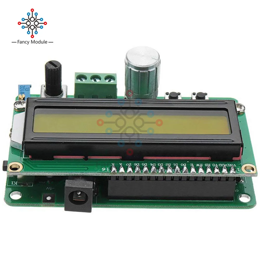 Генератор сигналов DDS FYE050 модуль 0-50 кГц частотомер 1602LCD поворотный переключатель