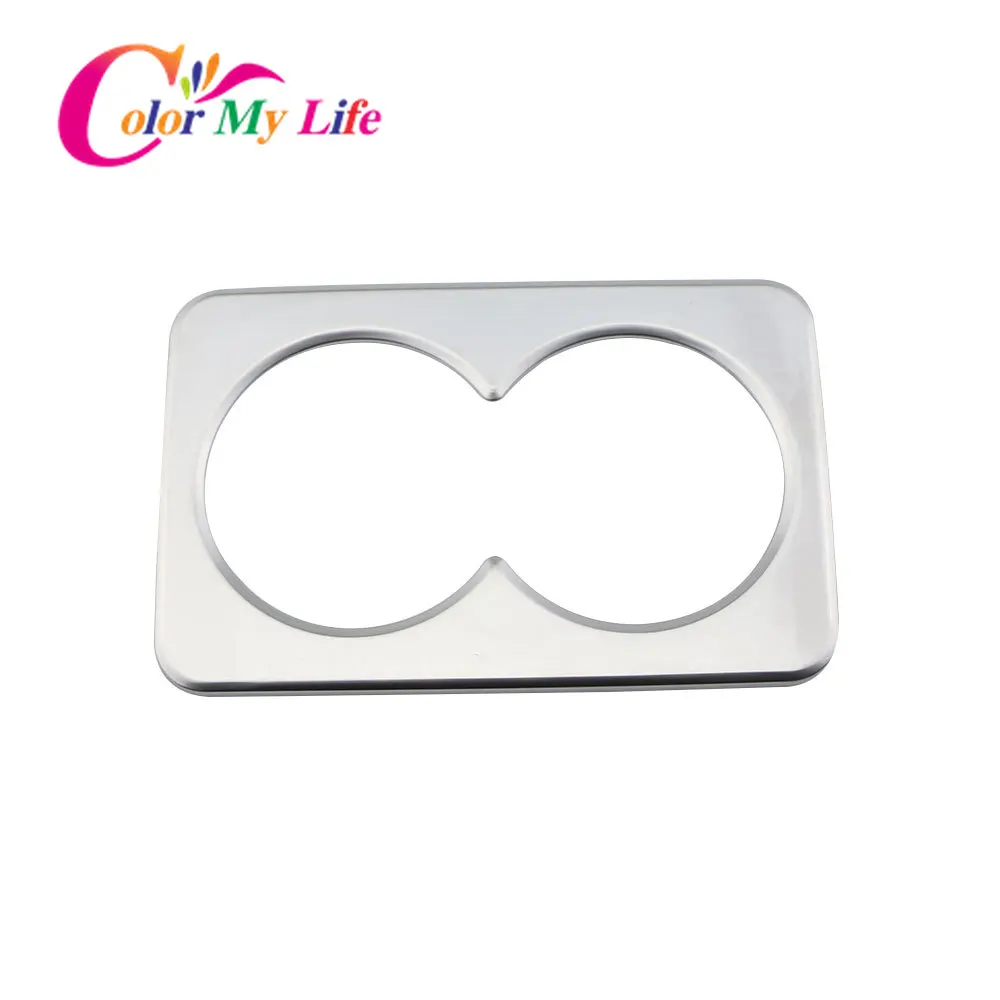 Цвет моя жизнь автомобиль хром матовая задняя рамка держателя стакана воды